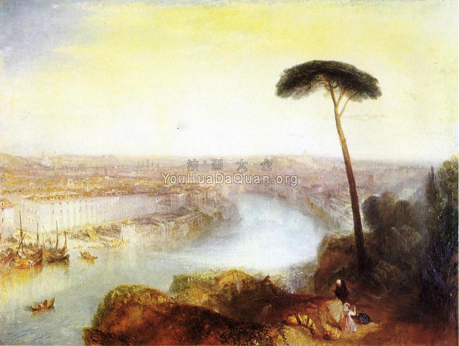 Rome from Mount Aventine - 约瑟夫·玛罗德·威廉·透纳